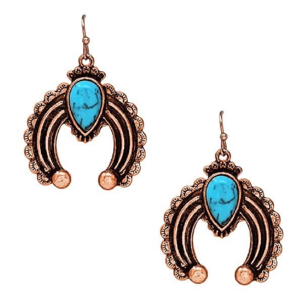 WESTERN STONE BLOSSOM EARRING