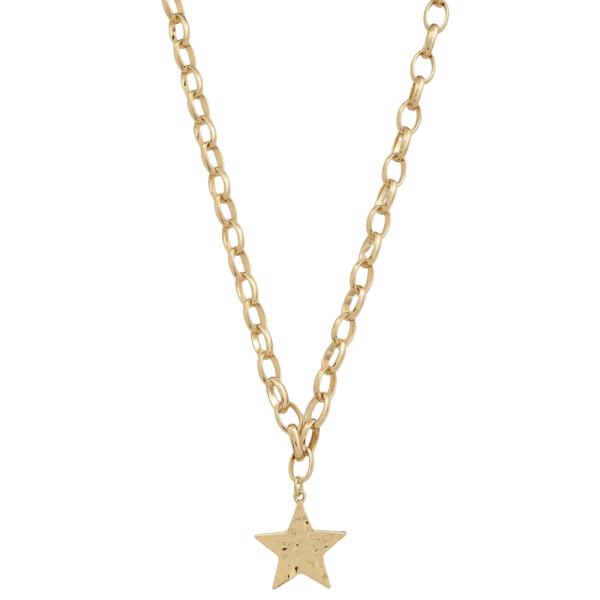 METAL CHAIN WITH STAR NECKLACE