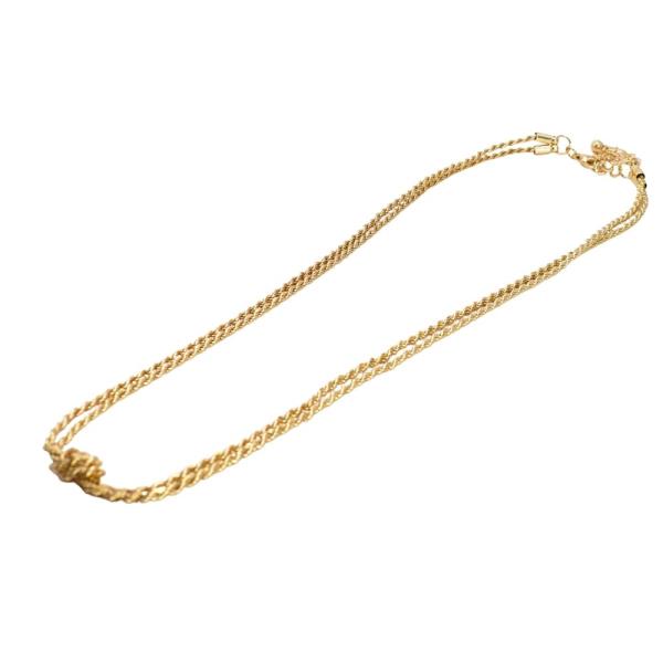 DOUBLE KNOT ROPE CHAIN NECK