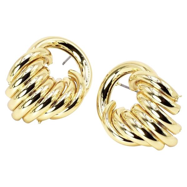 METAL POST EARRING