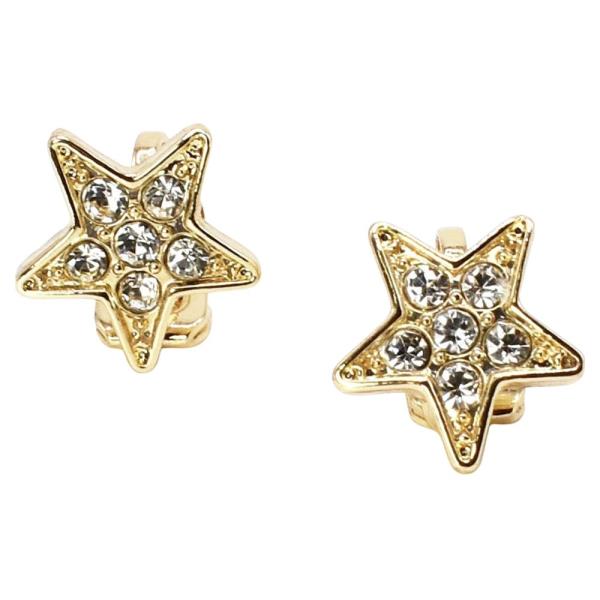 RHIENSTONE STAR CLIP ON EARRING