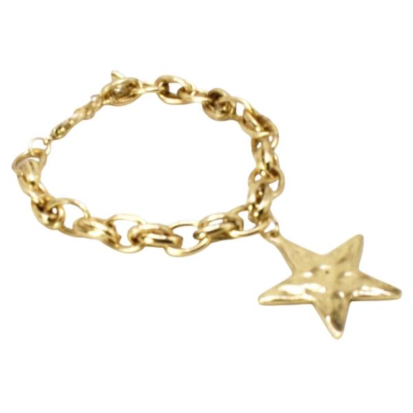 METAL CHAIN STAR CHARM BRACELET