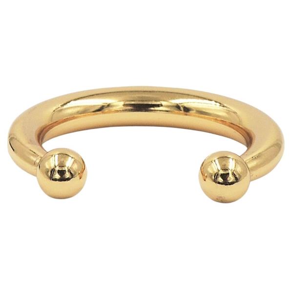 STAINLESS STEEL BALL HEART CUFF BRACELET