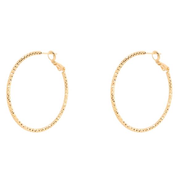 14K GOLD DIPPED HOOP EARRING