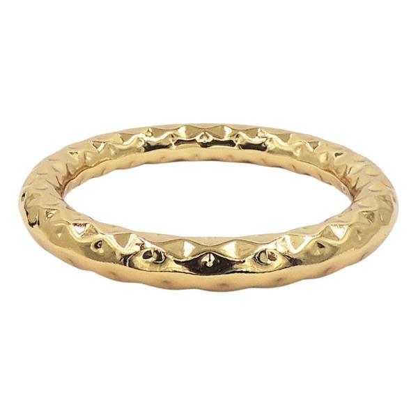 STAINLESS STEEL HAMMER BANGLE BRACELET