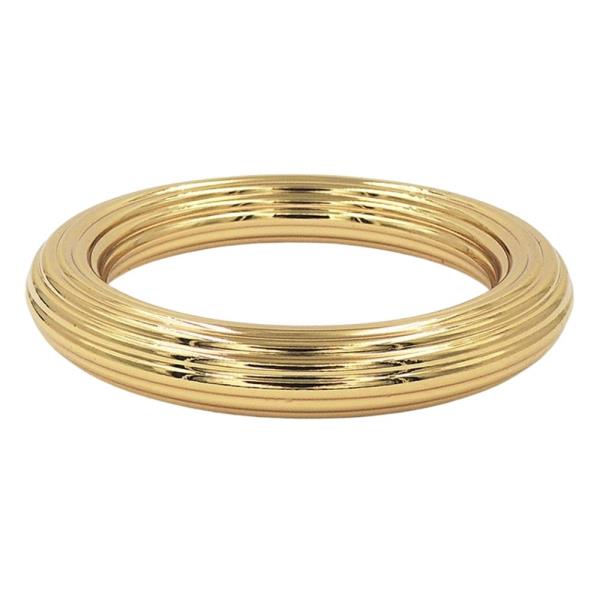 STAINLESS STEEL TEXTURED BANGLE BRACELET