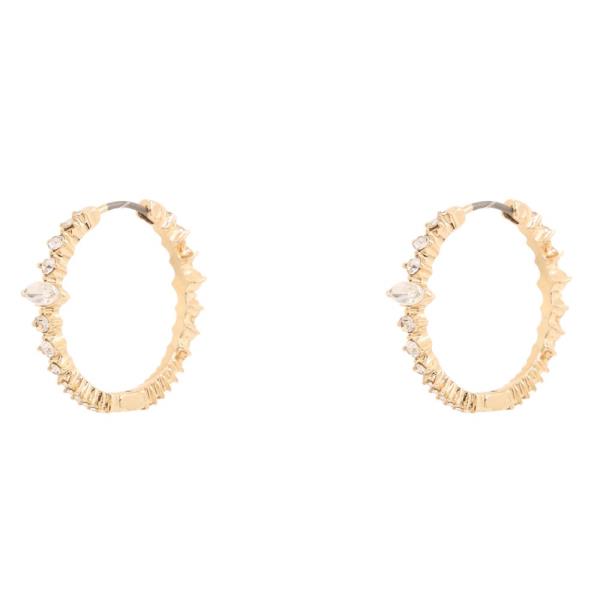 GLASS HOOP EARRINGS