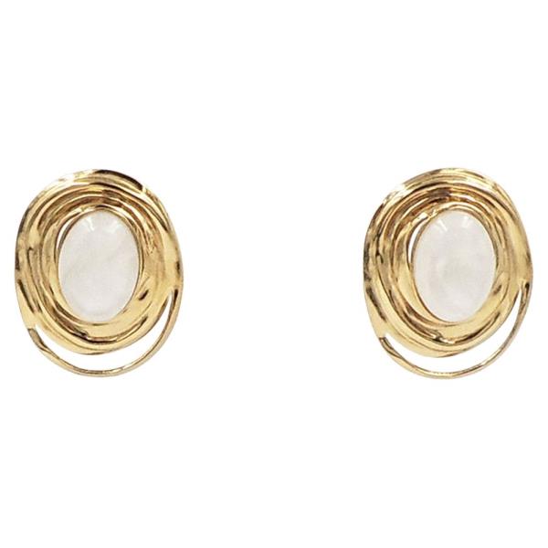 STAINLESS STEEL ACRYLIC MULTI CIRCLE EARRING