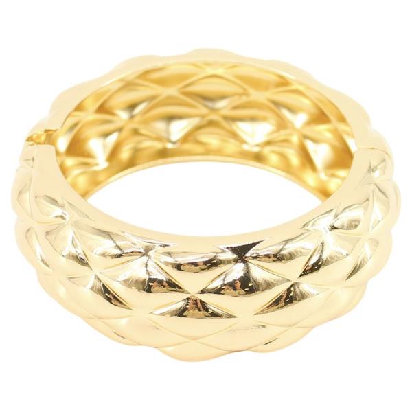 BOLD TEXTURED HINGE BANGLE BRACELET