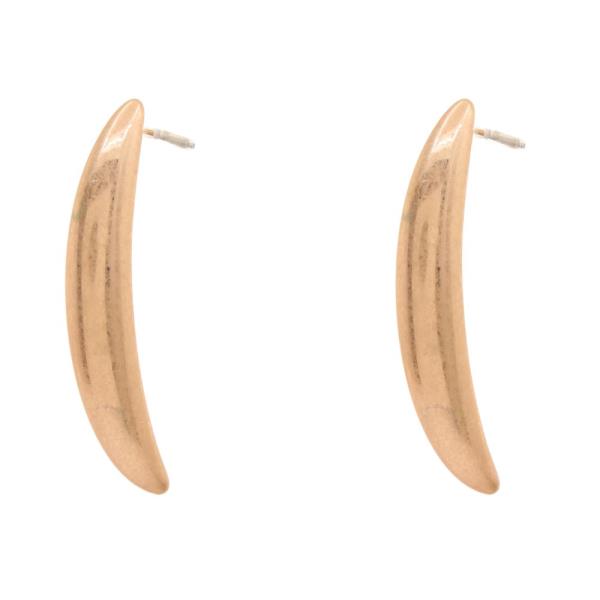 METAL DOME BAR STUD EARRING