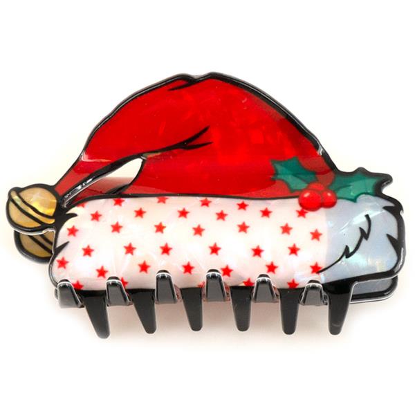 CHRISTMAS GNOME HAIR CLAW CLIP