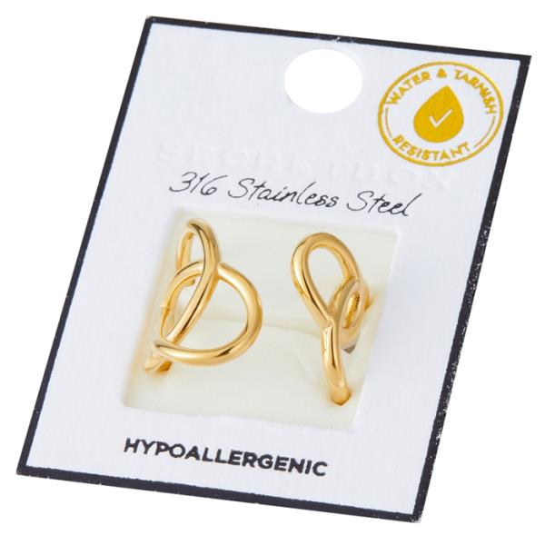 SECRET BOX  STAINLESS STEEL ORGANIC OPEN RING