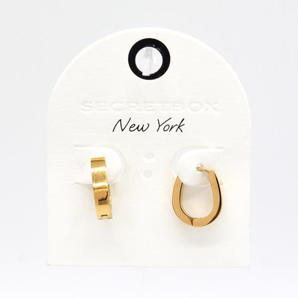 SECRET BOX STAINLESS STEEL EARRING