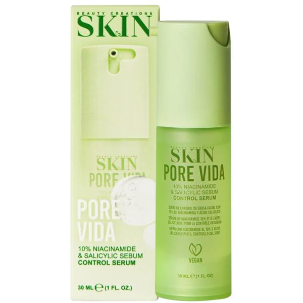 BEAUTY CREATIONS PORE VIDA NIACINAMIDE AND SALICYLIC ACID SEBUM CONTROL SERUM