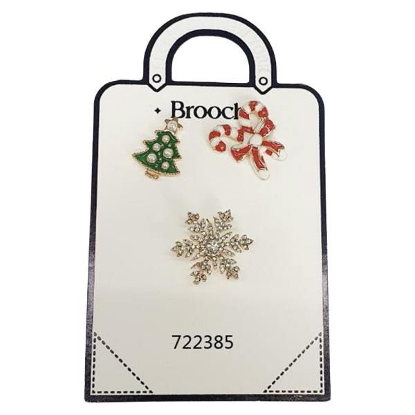 CHRISTMAS 3 SET BROOCH
