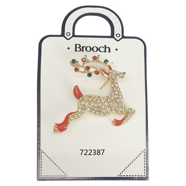 RUDOLF CHRISTMAS BROOCH