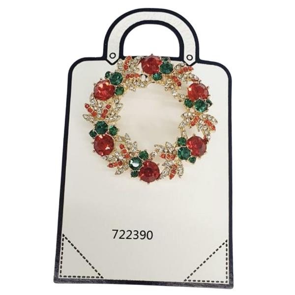 CHRISTMAS WRETH BROOCH