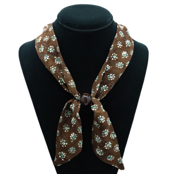SECRET BOX LONG SLENDER TIE NECKLACE SCARF