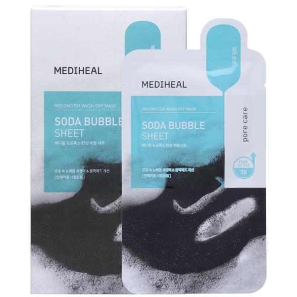 MEDIHEAL MOGONGTOX SODA BUBBLE SHEET MASK (10 UNITS)