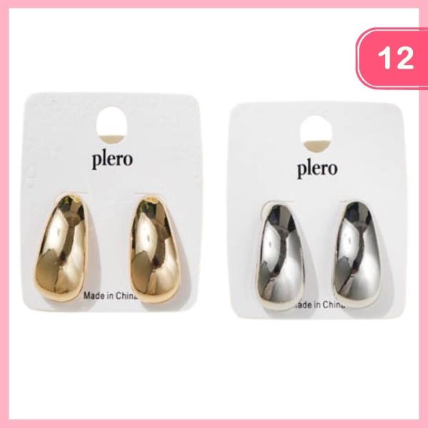 METAL POST EARRING (12 UNITS)