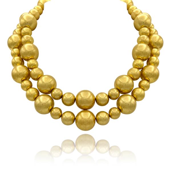 ALL AROUND BALL LAYERED NECKLACE