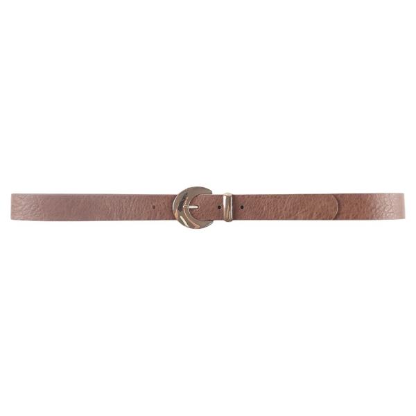 METAL DOUBLE RING BUCKLE SKINNY BELT