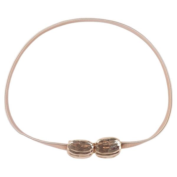 METAL DOUBLE CLASP ELASTIC WAIST BELT