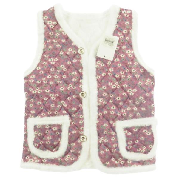 KIDS FLORAL QUILTED STYLE KIDS VEST