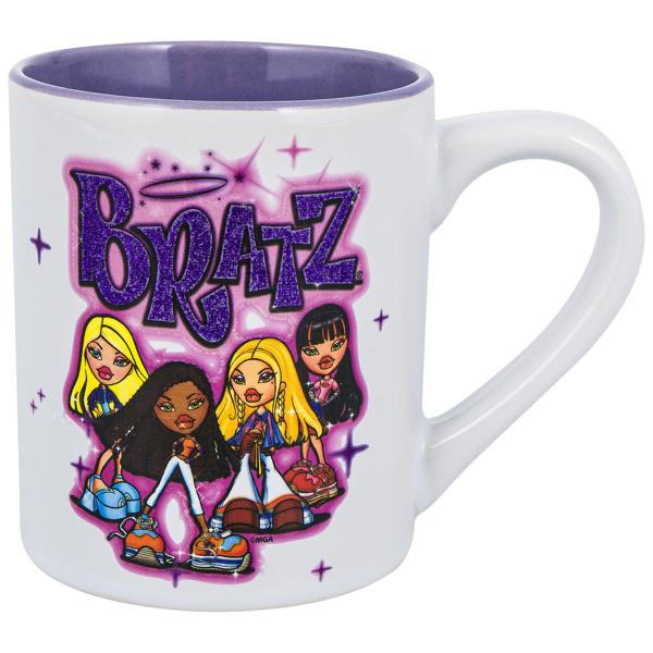 BRATZ GLITTER CERAMIC MUG, 14 OZ