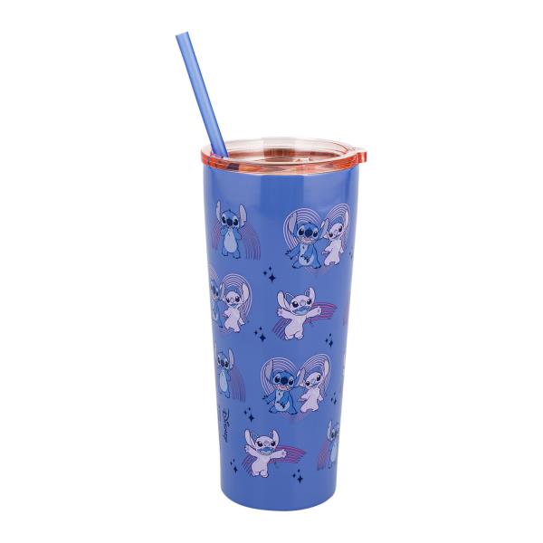 DISNEY LILO & STITCH DOUBLE WALLED STAINLESS STEAL TUMBLER, 22 OZ