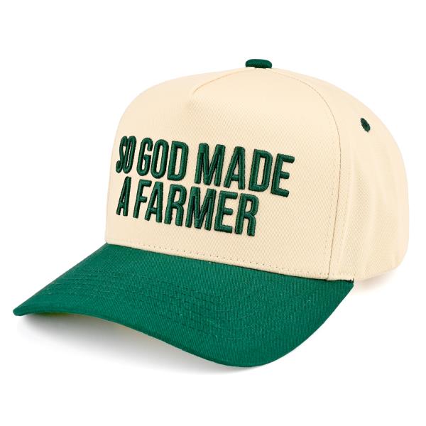 CC SO GOD MADE A FARMER TRUCKER HAT
