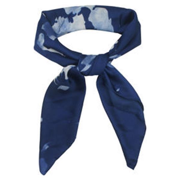COWHIDE PATTERN SILKY BANDANA SQUARE NECK SCARF