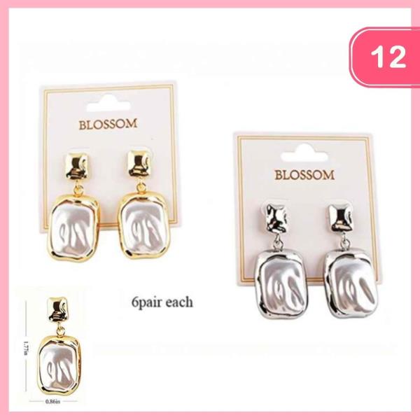 PEARL DANGLE EARRING (12 UNITS)
