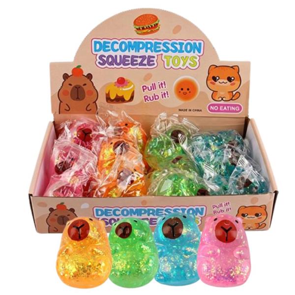 CAPYBARA SQUISHY SQUEEZE TOY (12 UNITS)