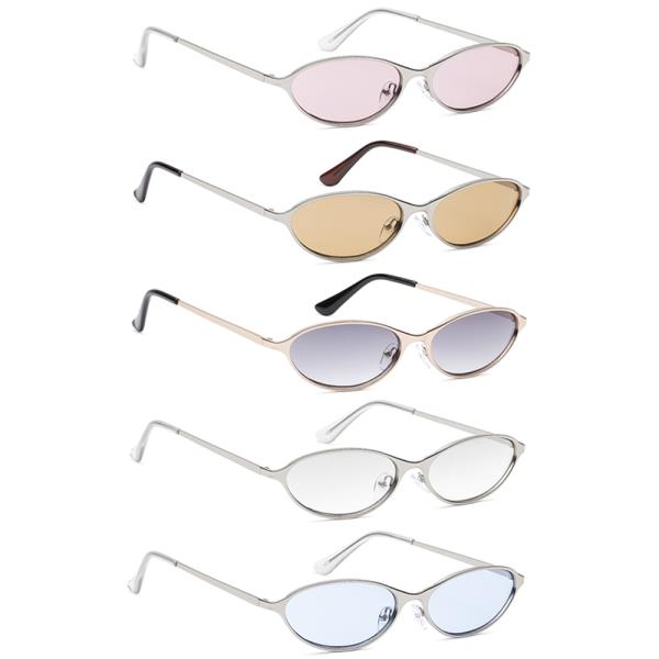 OVAL COLOR LENS SUNGLASSES 1DZ