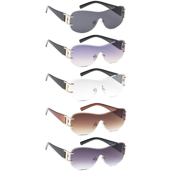 ROUND RIMLESS DESIGN SUNGLASSES 1DZ