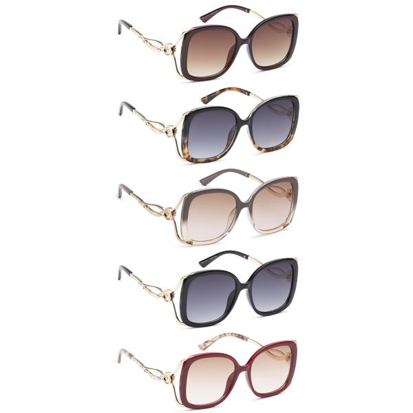 CHIC SQUARED DESIGN SUNGLASSES 1DZ