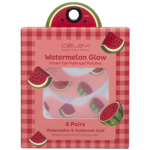 CELAVI WATERMELON GLOW UNDER EYE HYDROGEL 6PAIRS PATCHES