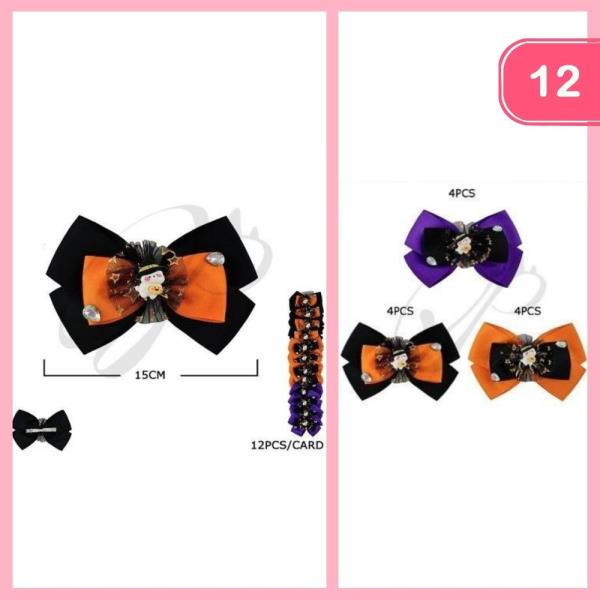 HALLOWEEN HAIR BOW (12 UNITS)