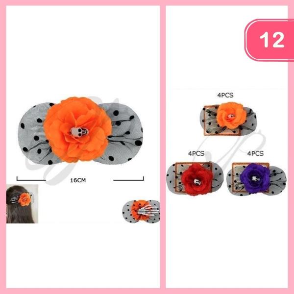HALLOWEEN THEMED HAIR BOW (12 UNITS)