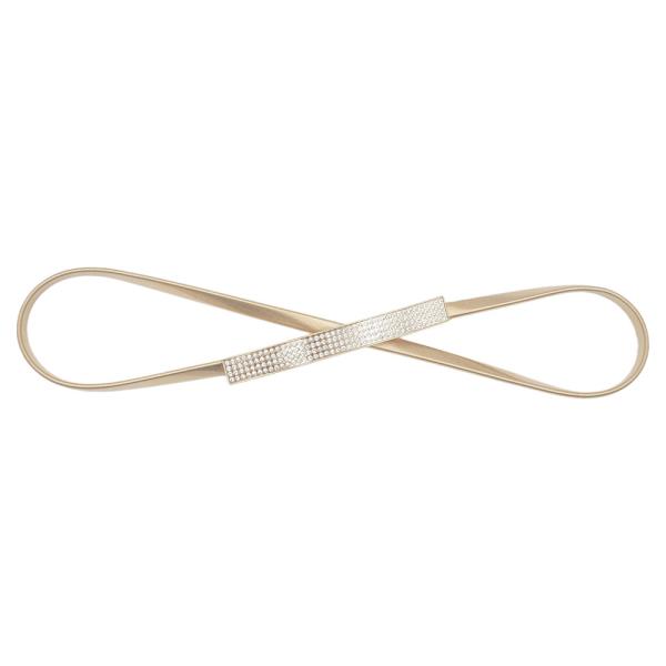 RHINESTONE PAVE BAR STRETCH CHAIN BELT