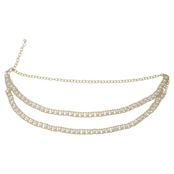 PEARL LADDER CHAIN BELT