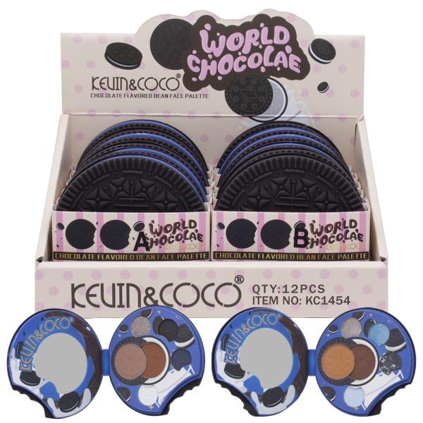 KEVIN AND COCO CHOCOLATE FLAVORED BEAN FACE PALETTE (12 UNITS)