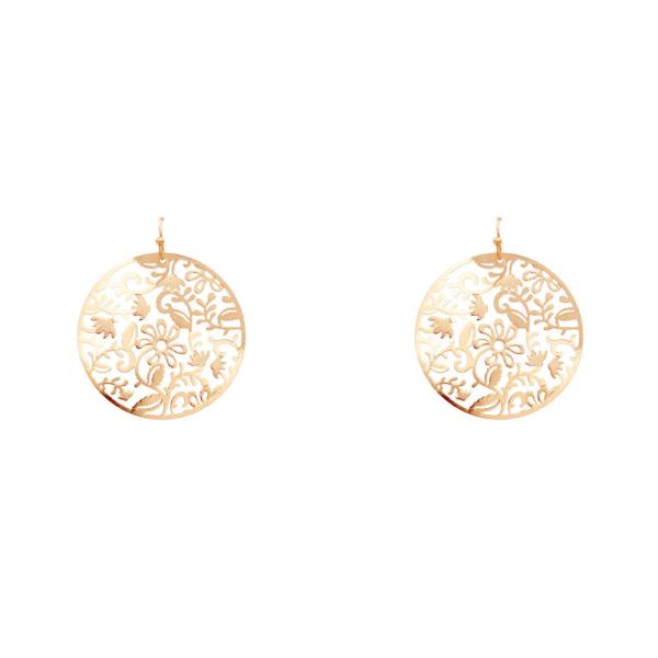 ROUND FILIGREE DANGLE EARRING