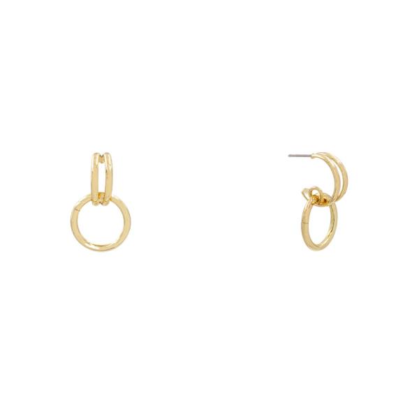 LINK HUGGIE HOOP EARRING