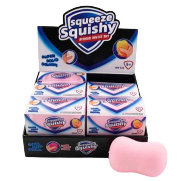BAR SOAP SQUISHY SQUEEZE TOY (12 UNITS)