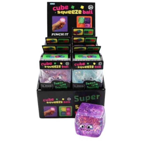 SQUARE SMILING SQUISHY SQUEEZE TOY (12 UNITS)