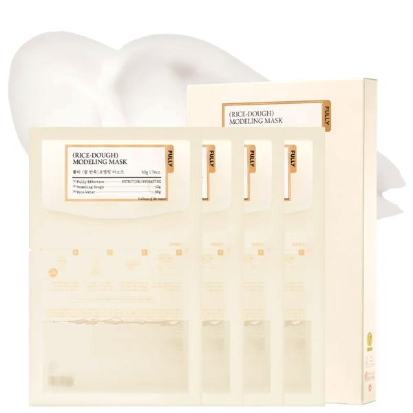 FULLY RICE DOUGH FACIAL MODELING MASK (4 UNITS)