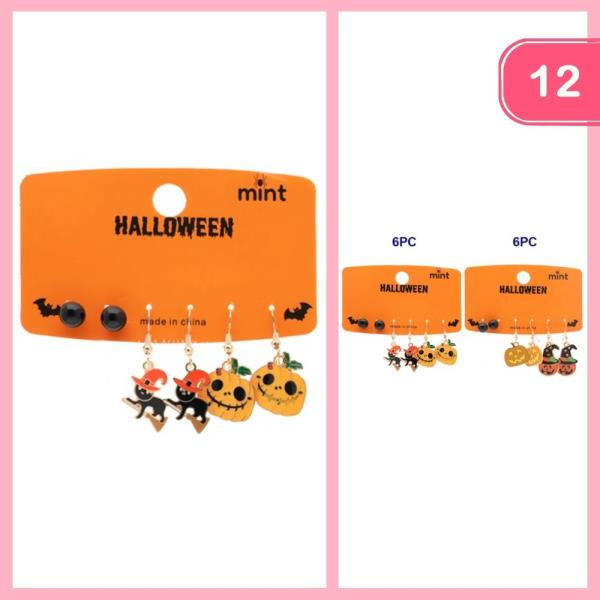 HALLOWEEN POST DANGLE EARRING (12 UNITS)
