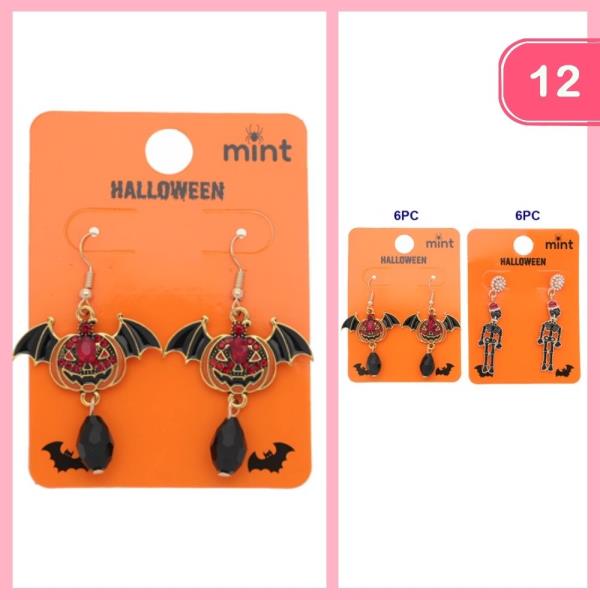 HALLOWEEN DANGLE EARRING (12 UNITS)